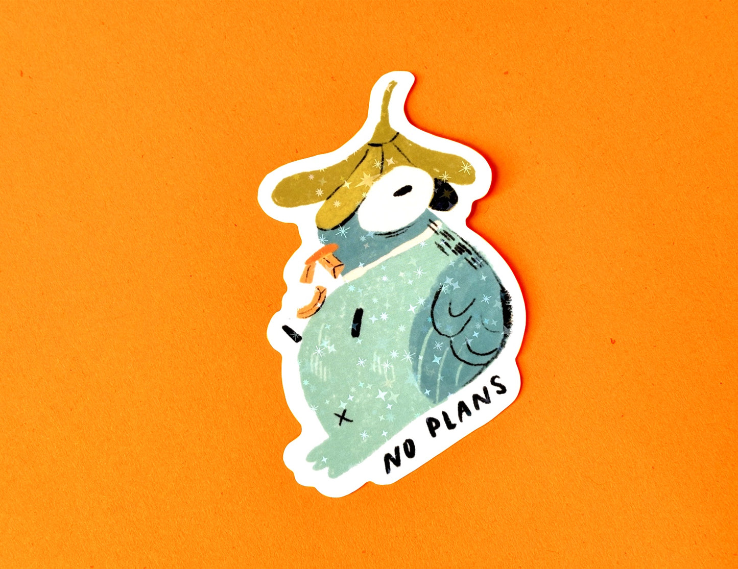 No Plans sticker