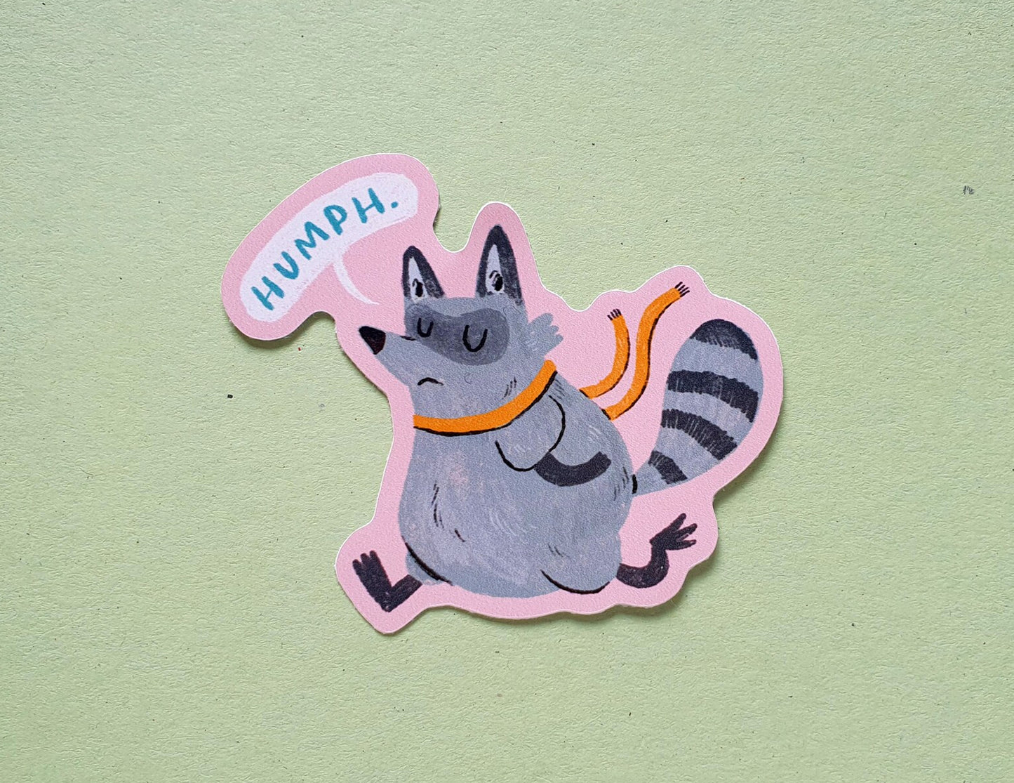 Grumpy Raccoon sticker