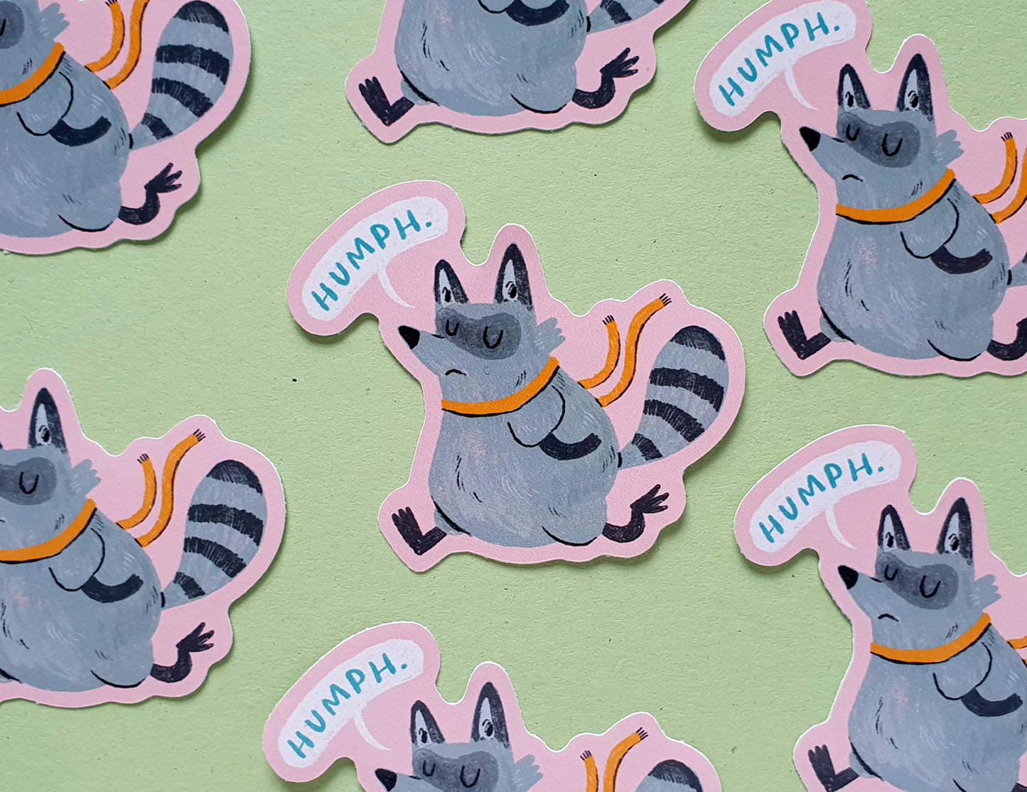 Grumpy Raccoon sticker