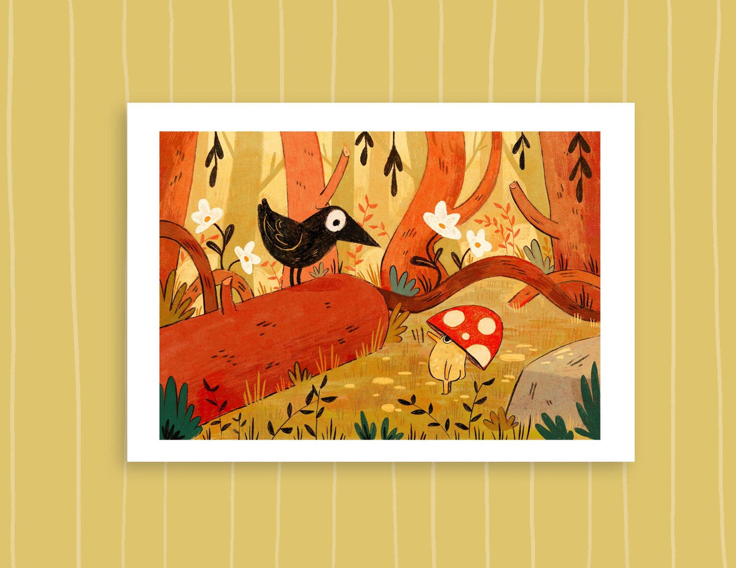 Raven & Mush Butt art print