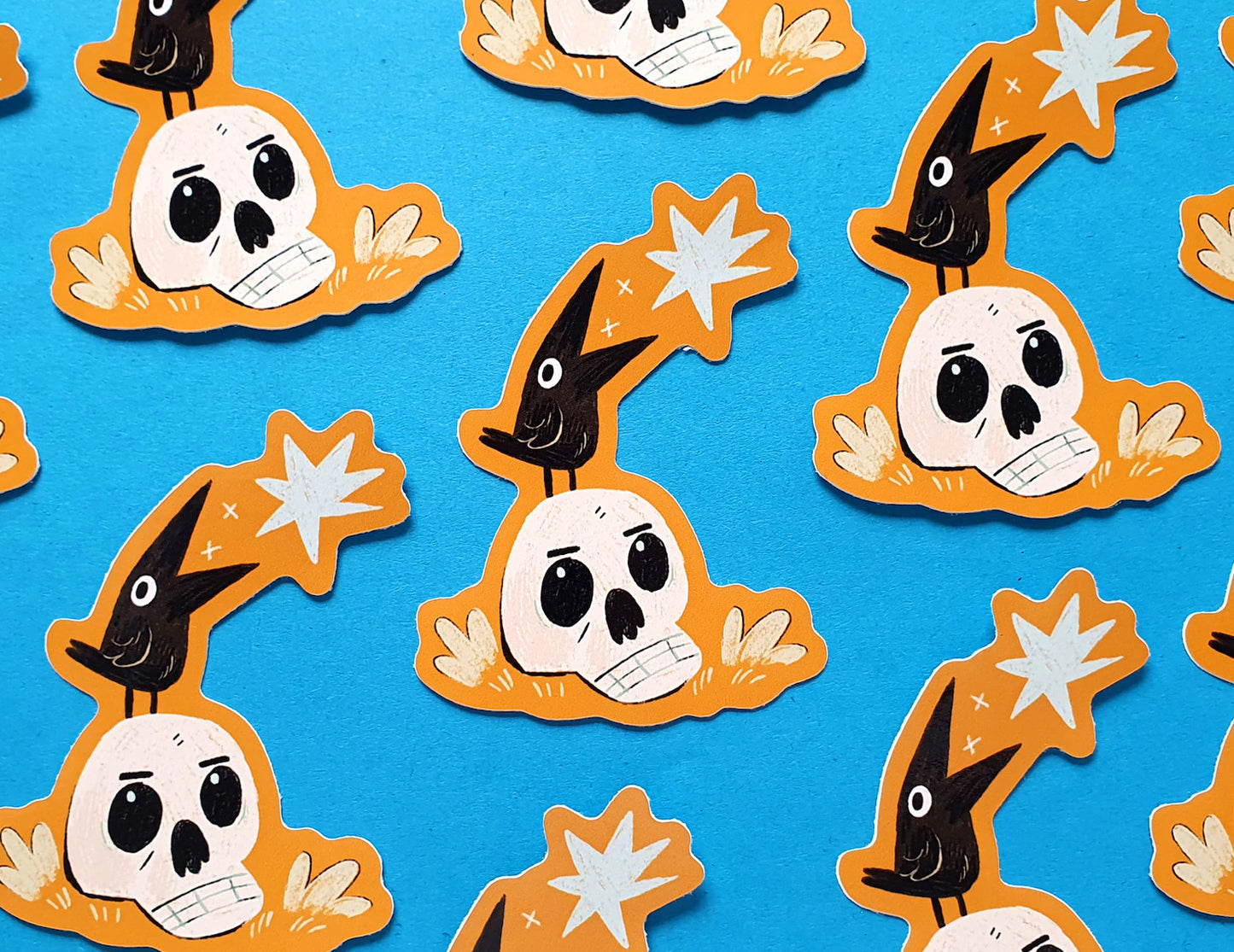 Skull & Raven sticker