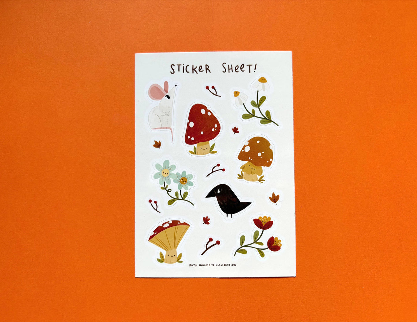 DISCONTINUED Autumnal sticker sheet