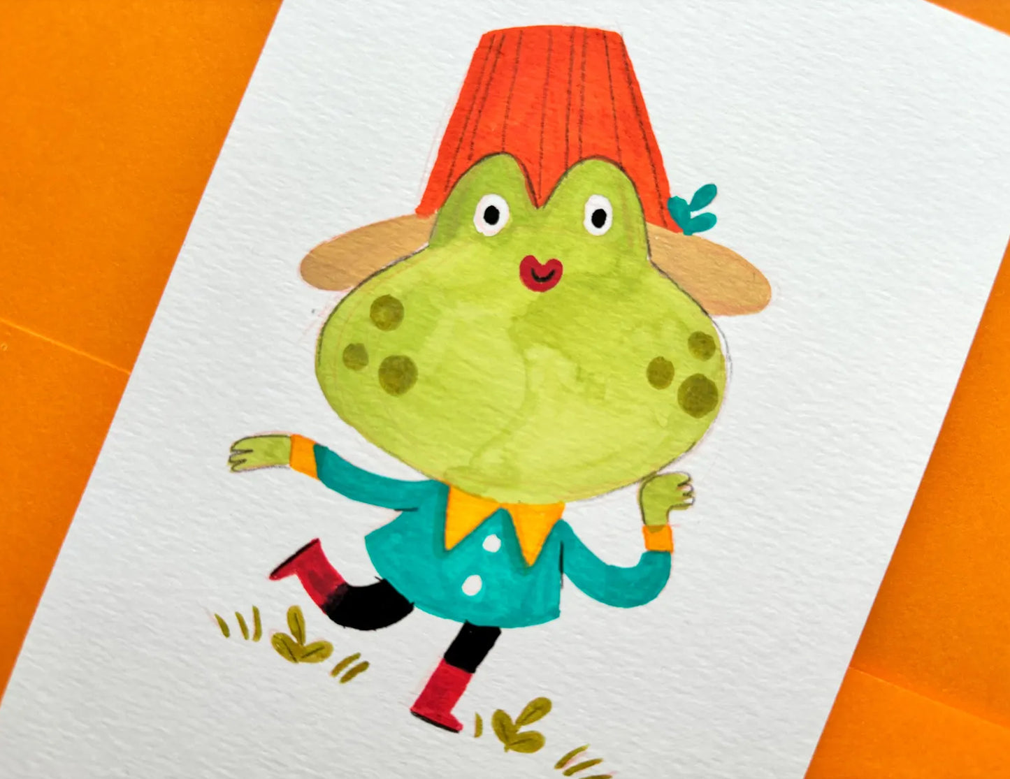 Frog Chap original painting