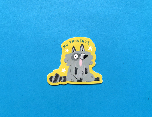 No Thoughts sticker