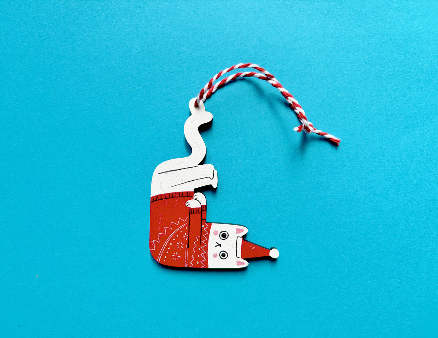 Weird Cat Christmas Decoration